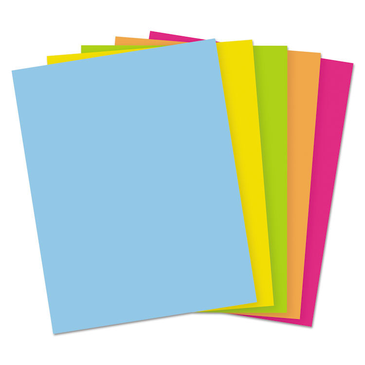 Astrobrights Color Cardstock -"Bright" Assortment, 65 lb Cover Weight, 8.5 x 11, Assorted, 250/Pack (WAU99904)