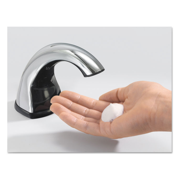 GOJ852001 - GOJO CXi Touch Free Counter Mount Soap Dispenser, 1,500 mL/2,300 mL, 2.25 x 5.75 x 9.39, Chrome (GOJ852001) - Image 7
