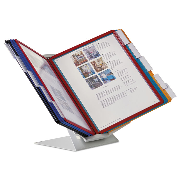 Durable VARIO Pro Desktop Reference System, 10 Panels, Legal, Assorted Borders and Panels (DBL551500)