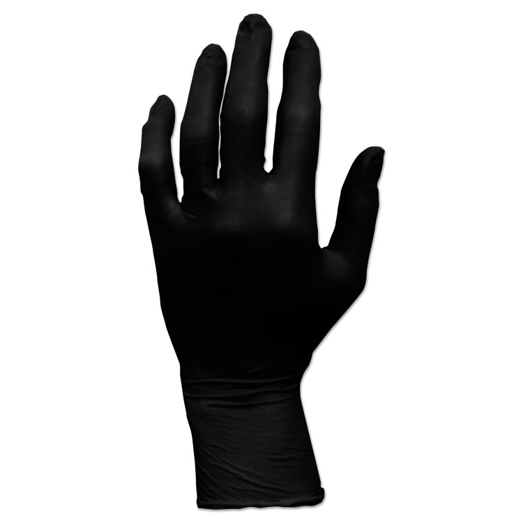 HOSPECO ProWorks GrizzlyNite Nitrile Gloves, Black, X-Large, 1,000/Carton (HOSGLN105FX)