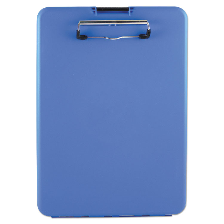 Saunders SlimMate Storage Clipboard, 0.5" Clip Capacity, Holds 8.5 x 11 Sheets, Blue (SAU00559)