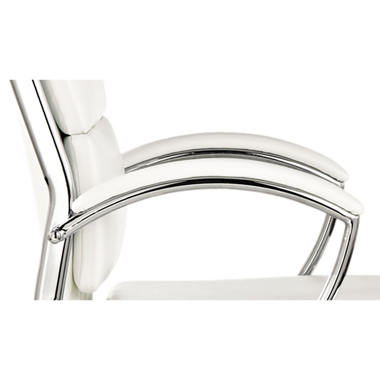 Alera Neratoli Series Replacement Arm Pads for Alera Neratoli Series Chairs, Faux Leather, 1.77 x 15.15 x 0.59, White, 2/Set (ALENRAP06)