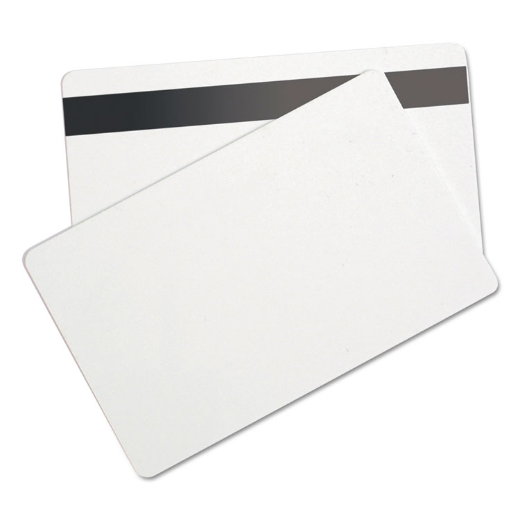SICURIX SICURIX Blank ID Card with Magnetic Strip, 2 1/8 x 3 3/8, White, 100/Pack (BAU80340)