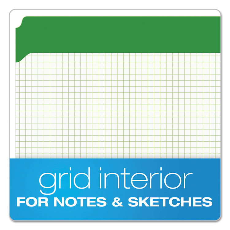 Pendaflex Double-Ply Reinforced Top Tab Colored File Folders, Straight Tabs, Letter Size, 0.75" Expansion, Bright Green, 100/Box (PFXR152BGR)