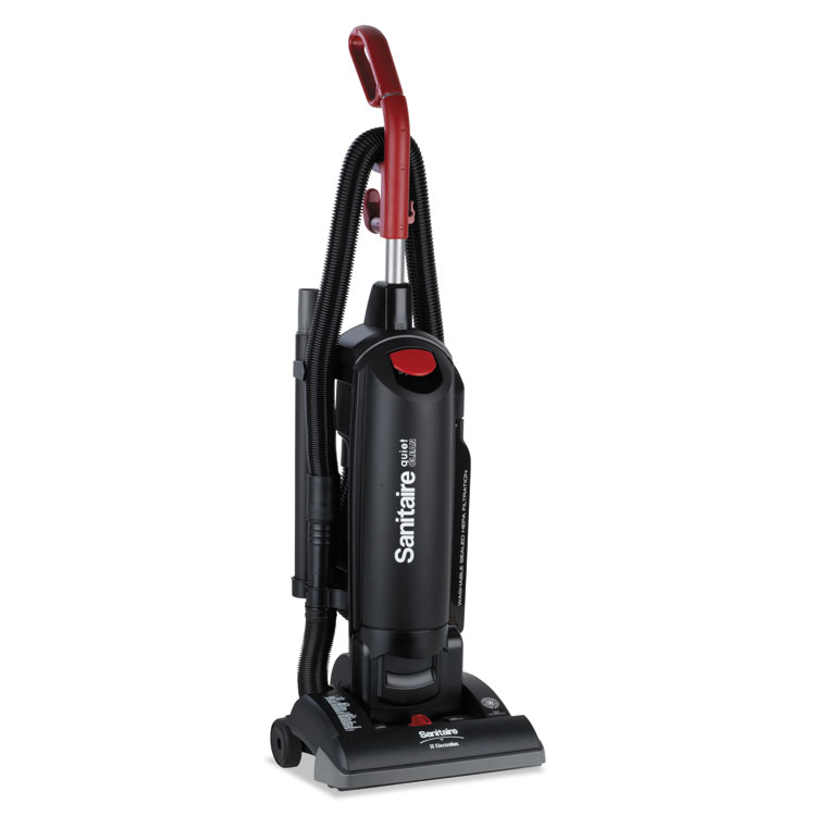Sanitaire FORCE QuietClean Upright Vacuum SC5713D, 13" Cleaning Path, Black (EURSC5713D)