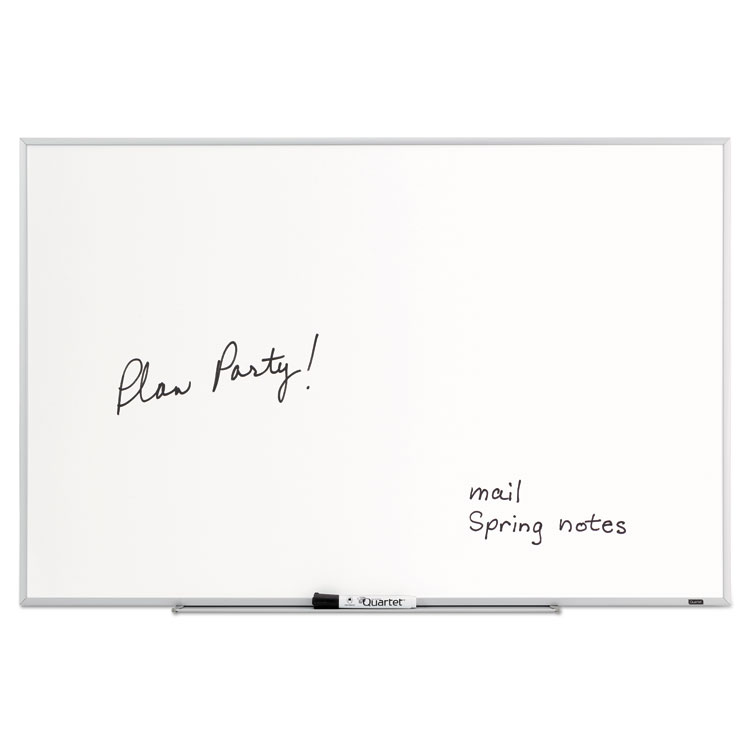 Quartet Dry Erase Board, 36 x 24, Melamine White Surface, Silver Aluminum Frame (QRT75123)