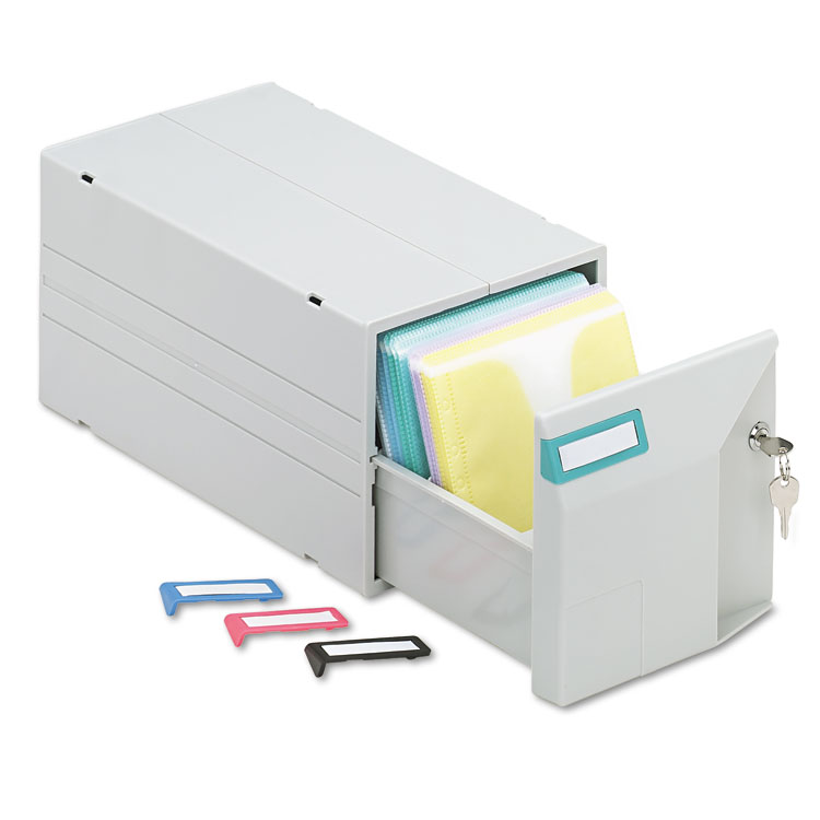 Innovera CD/DVD Storage Drawer, Holds 150 Discs, Light Gray (IVR39501)