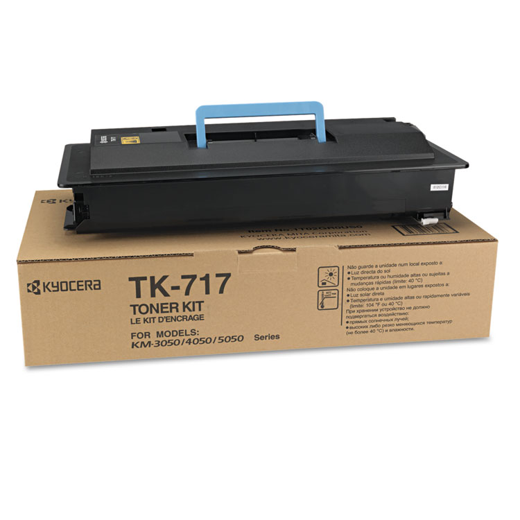 Kyocera TK717 Toner, 34,000 Page-Yield, Black (KYOTK717)