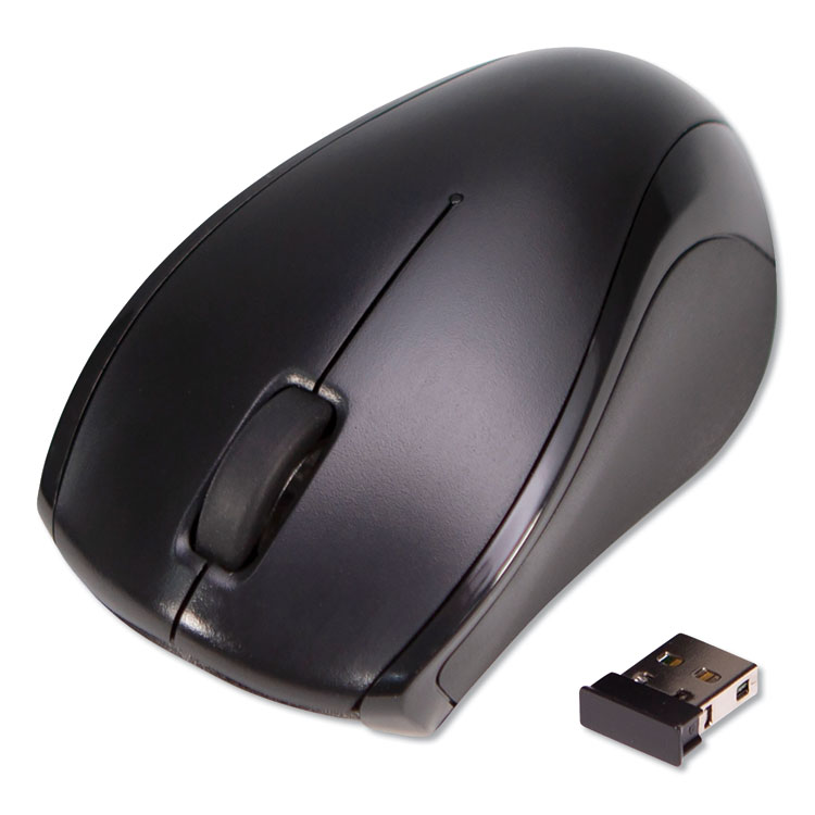 Innovera Compact Mouse, 2.4 GHz Frequency/26 ft Wireless Range, Left/Right Hand Use, Black (IVR62210)