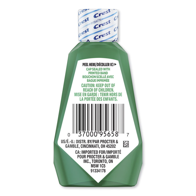 Crest + Scope Rinse, Classic Mint, 36 mL Bottle, 180/Carton (PGC97506)