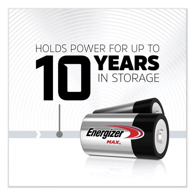 Energizer MAX Alkaline D Batteries, 1.5 V, 8/Pack (EVEE95FP8)