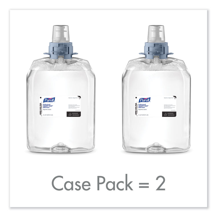 PURELL Professional HEALTHY SOAP Mild Foam Refill, Fragrance-Free, 2,000 mL, 2/Carton (GOJ521302)