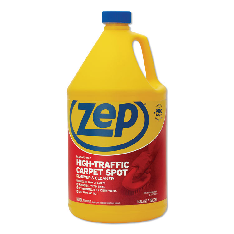 Zep Commercial High Traffic Carpet Cleaner, 1 gal, 4/Carton (ZPEZUHTC128CT)