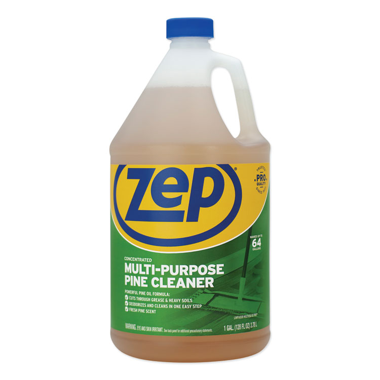 Zep Commercial Pine Multi-Purpose Cleaner, Pine Scent, 1 gal, 4/Carton (ZPEZUMPP128CT)