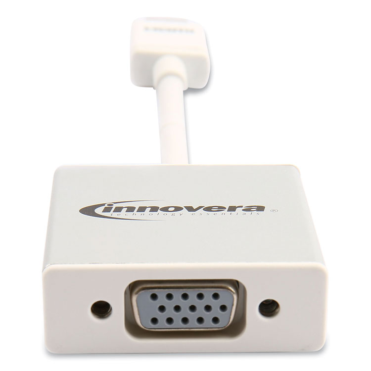 Innovera USB Type-C VGA Adapter, USB-C/VGA, 0.65 ft, White (IVR50040)