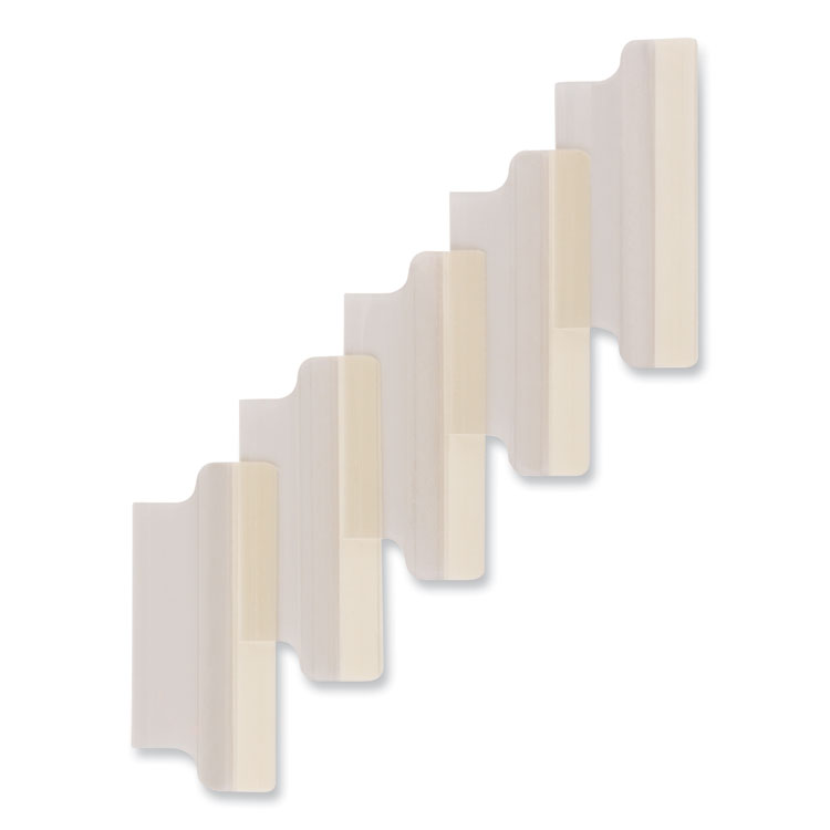 Avery Insertable Index Tabs with Printable Inserts, 1/5-Cut, Clear, 1.5" Wide, 25/Pack (AVE16230)