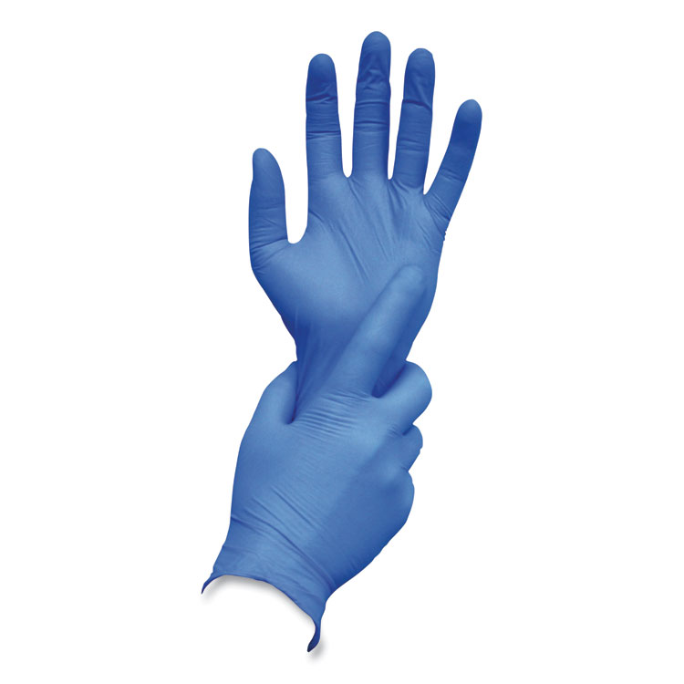 AMBITEX N400 Series Powder-Free Nitrile Gloves, X-Large, Blue, 100/Box (TXINXL400)