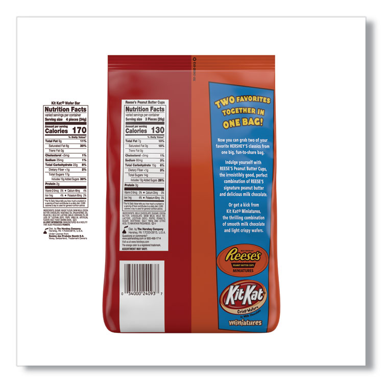 Hershey's Miniatures Variety Pack, Assorted, 35 oz (HRS99983)