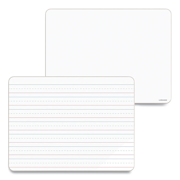 U Brands Double-Sided Dry Erase Lap Board, 12 x 9, White Surface, 10/Pack (UBR483U0001)