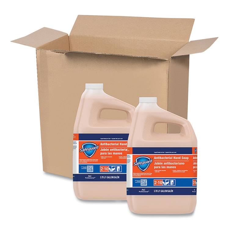 Safeguard Professional Antibacterial Liquid Hand Soap, Light Scent, 1 gal, 2/Carton (PGC02699)