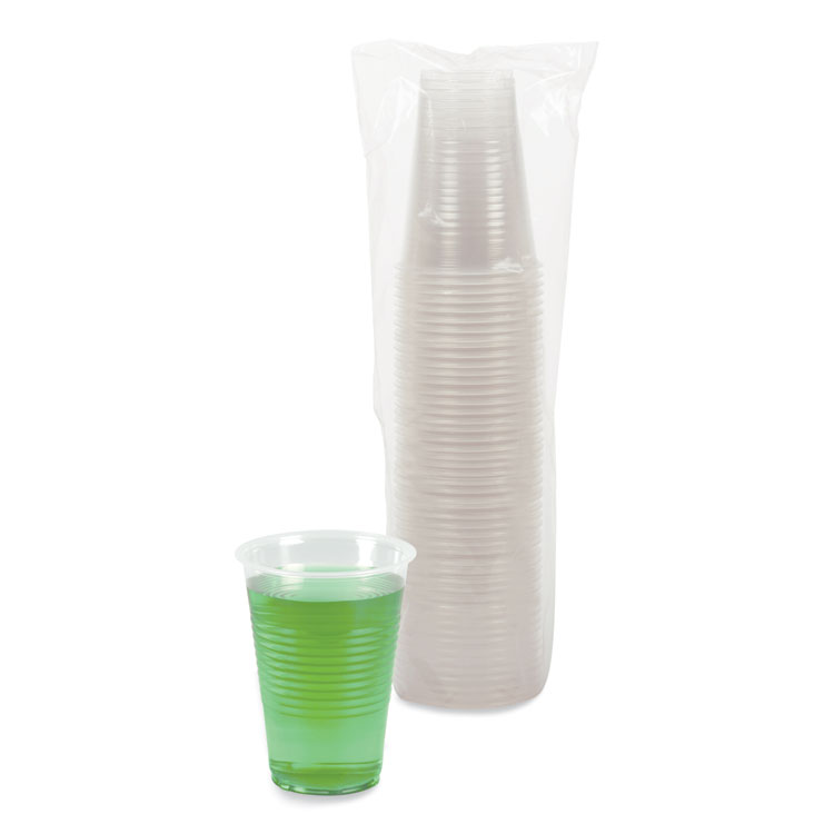 Boardwalk Translucent Plastic Cold Cups, 14 oz, 50/Pack (BWKTRANSCUP14PK)