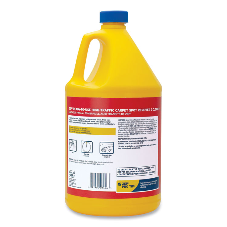 Zep Commercial High Traffic Carpet Cleaner, 128 oz Bottle (ZPEZUHTC128EA)