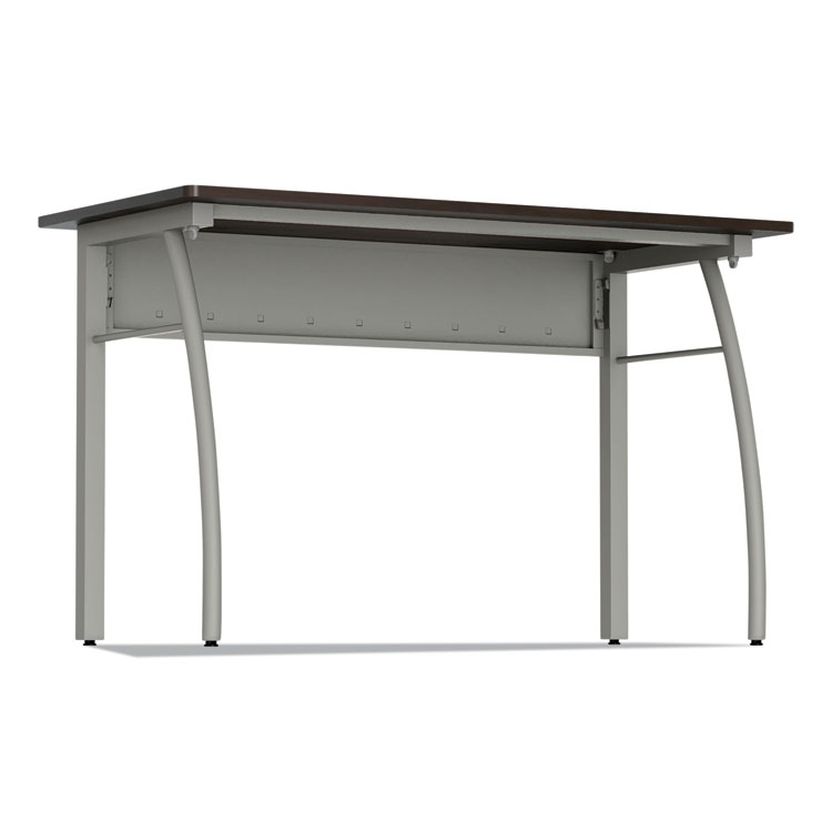 Linea Italia Trento Line Rectangular Desk, 47.25" x 23.63" x 29.5", Mocha/Gray (LITTR733MOC)
