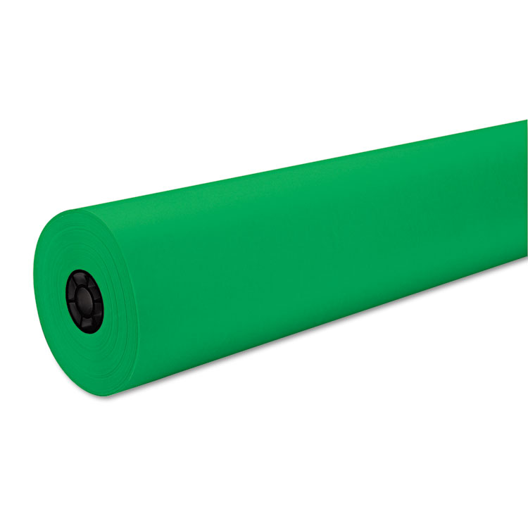Pacon Decorol Flame Retardant Art Rolls, 40 lb Cover Weight, 36" x 1000 ft, Tropical Green (PAC101202)