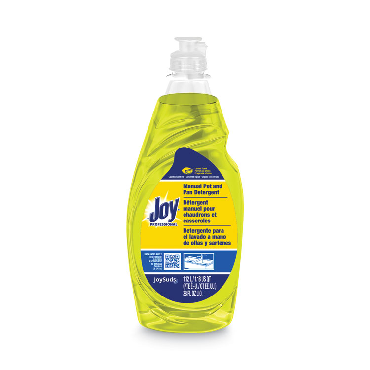 Joy Dishwashing Liquid, Lemon Scent, 38 oz Bottle, 8/Carton (JOY43606CT)
