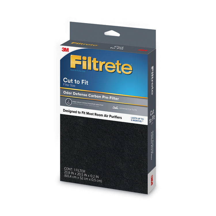 Filtrete Odor Defense Carbon Pre Filter, 20.5 x 23.8, 4/Carton (MMMFAPFUCTFN4)