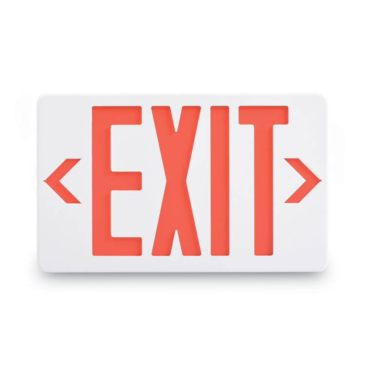 Tatco LED Exit Sign, Polycarbonate, 12.25 x 2.5 x 8.75, White (TCO07230)