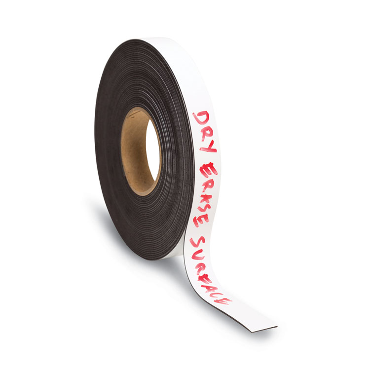 U Brands Magnetic Adhesive Tape Roll, 1" x 50 ft, Black (UBRFM2021)