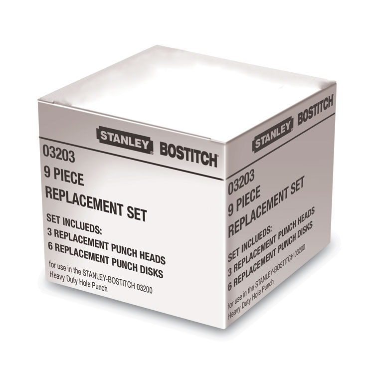 Bostitch 03200 XTreme Duty Replacement Punch Heads and Disc Set, 9/32 Diameter (BOS03203)