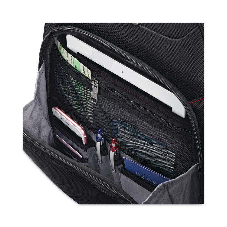 Samsonite Xenon 3 Laptop Backpack, Fits Devices Up to 15.6", Ballistic Polyester, 12 x 8 x 17.5, Black (SML894311041)