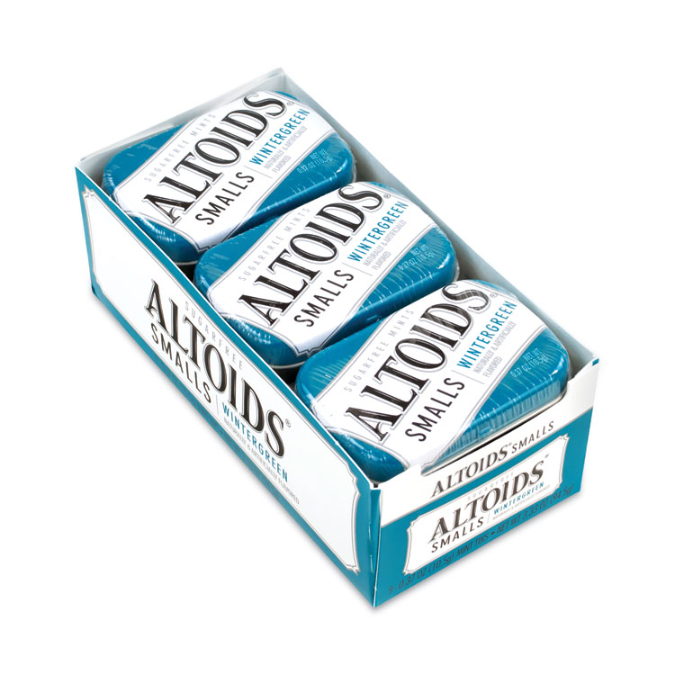 Altoids Smalls Sugar Free Mints, Wintergreen, 0.37 oz, 9 Tins/Pack (GRR20900487)