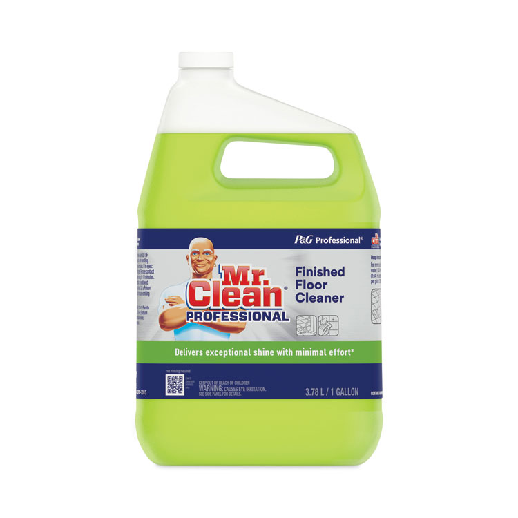 Mr. Clean Finished Floor Cleaner, Lemon Scent, 1 gal Bottle, 3/Carton (PGC02621CT)