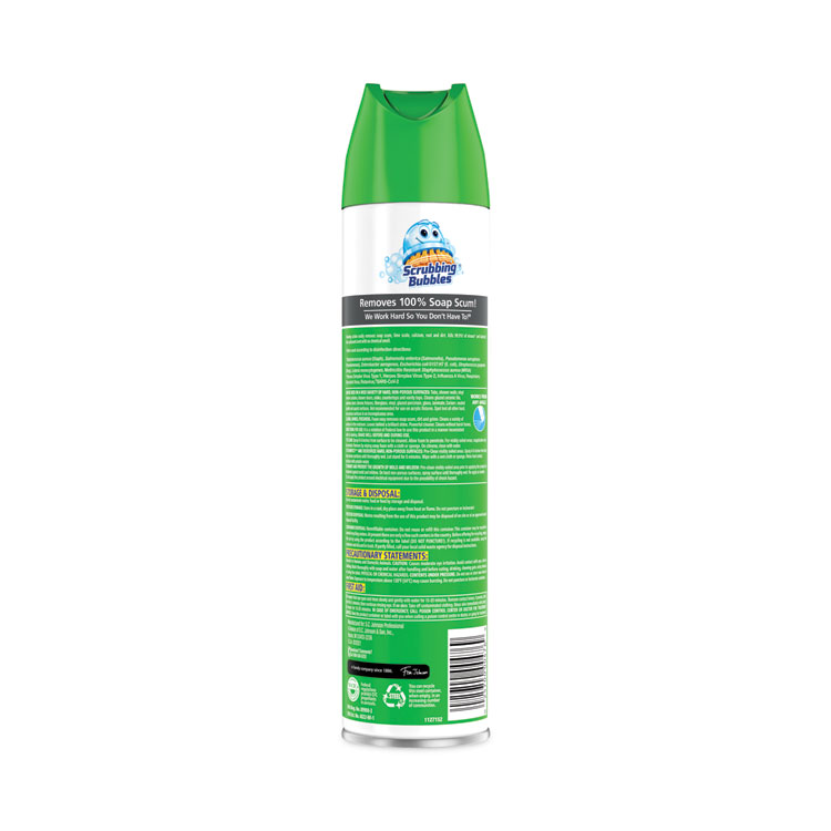 Scrubbing Bubbles Disinfectant Restroom Cleaner II, Rain Shower Scent, 25 oz Aerosol Spray (SJN313358EA)