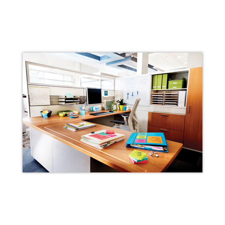 Post-it Notes Original Pads in Poptimistic Collection Colors, Note Ruled, 3" x 3", 100 Sheets/Pad, 6 Pads/Pack (MMM6306AN)
