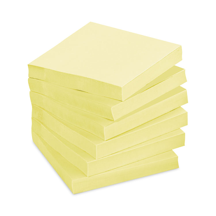 Post-it Notes Pads in Canary Yellow, 3" x 3", 90 Sheets/Pad, 12 Pads/Pack (MMM65412SSCY)