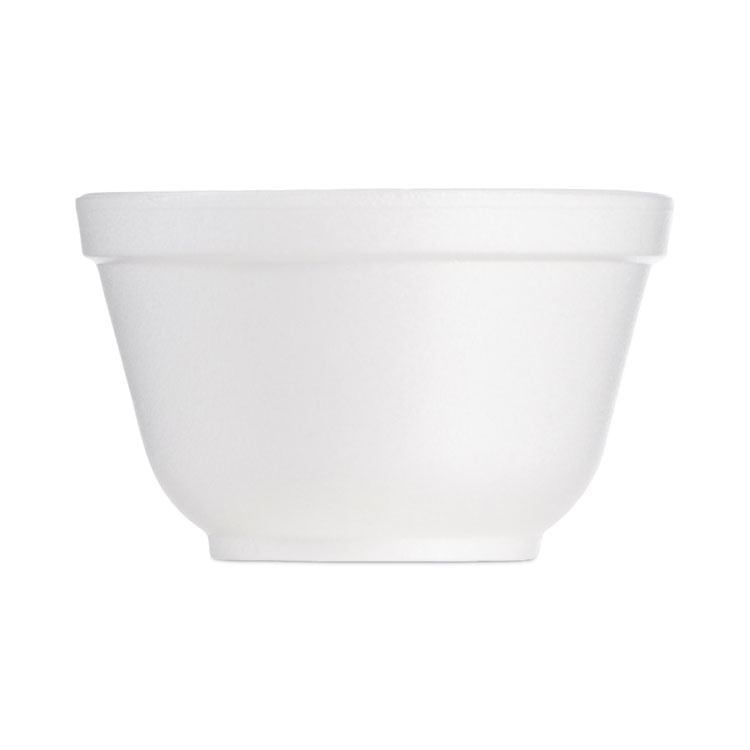Dart Foam Container, Squat, 6 oz, White, 50/Pack, 20 Packs/Carton (DCC6B12)
