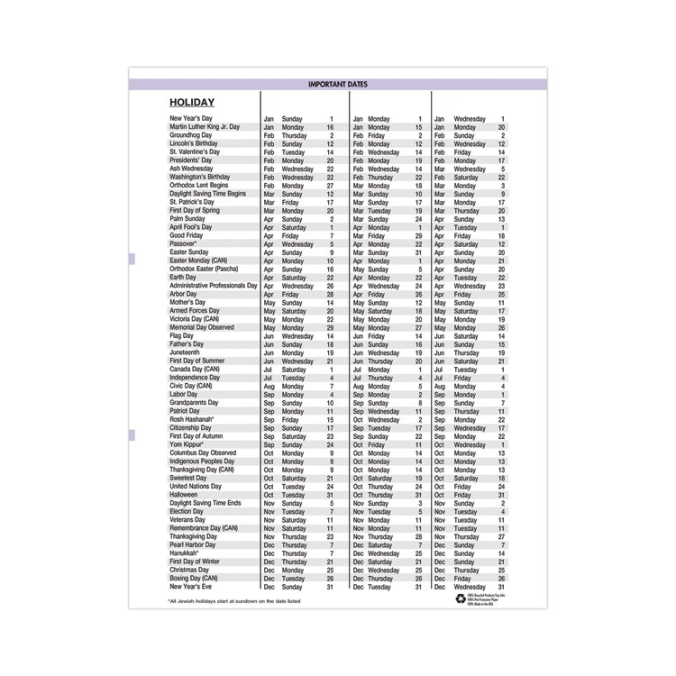 House of Doolittle Recycled WildFlower Weekly/Monthly Planner, WildFlower Artwork, 11 x 8.5, Gray/White/Purple Cover, 12-Month (Jan-Dec): 2025 (HOD28774)