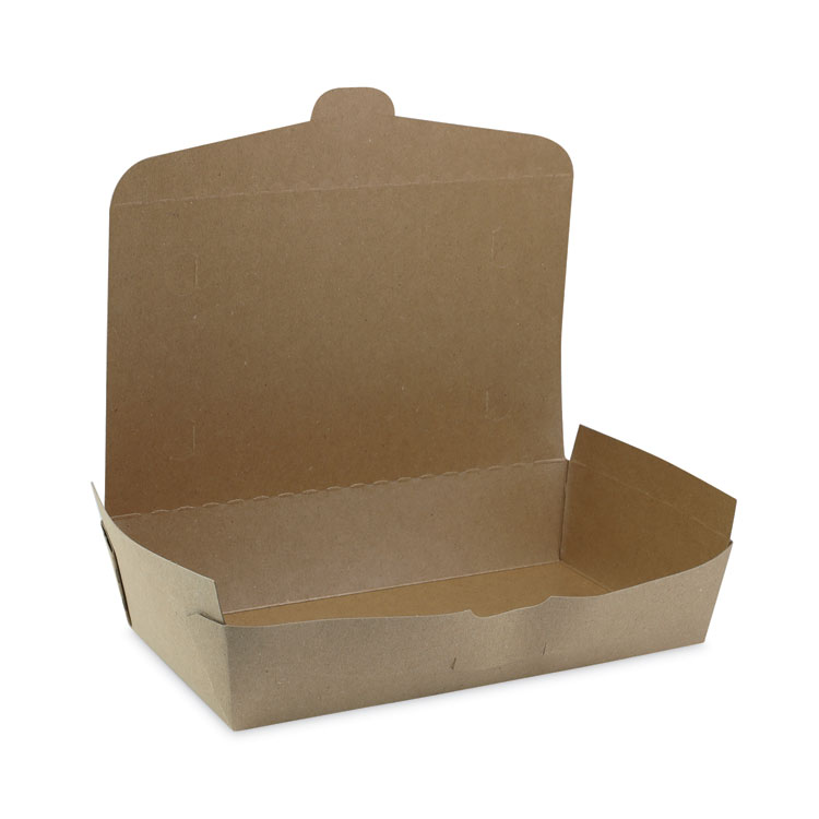 Pactiv Evergreen EarthChoice OneBox Paper Box, 55 oz, 9 x 4.85 x 2, Kraft, 100/Carton (PCTNOB02KEC)
