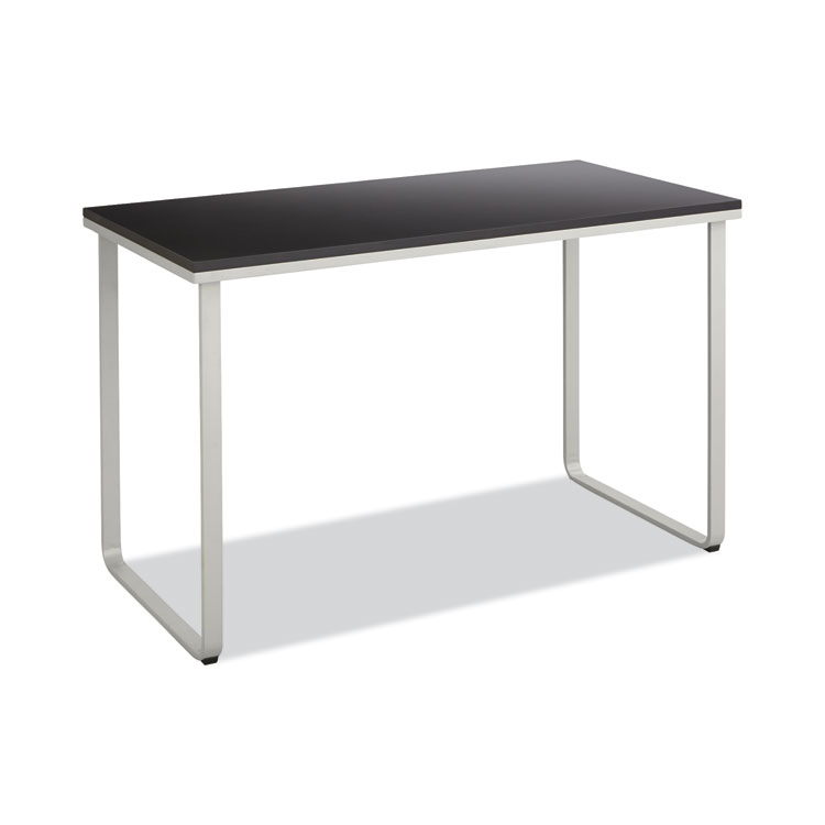 Safco Steel Desk, 47.25" x 24" x 28.75", Black/Silver (SAF1943BLSL)