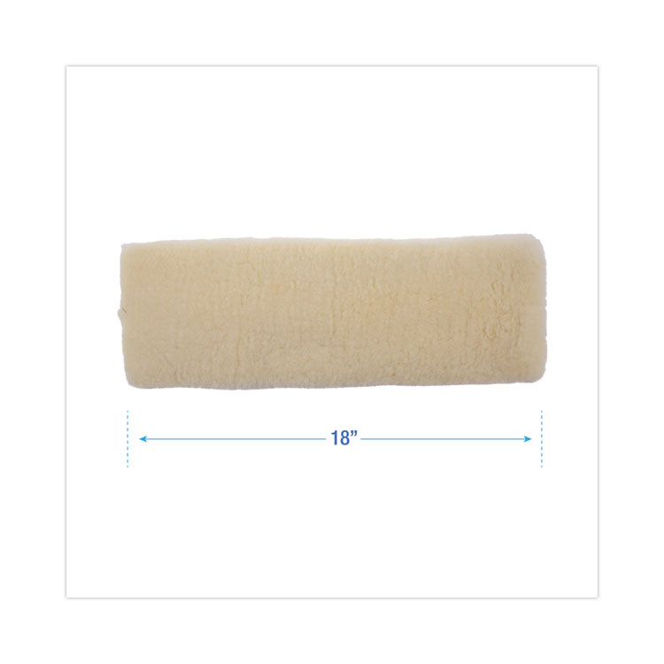 Boardwalk Mop Head, Applicator Refill Pad, Lambswool, 18-Inch, White (BWK4518)
