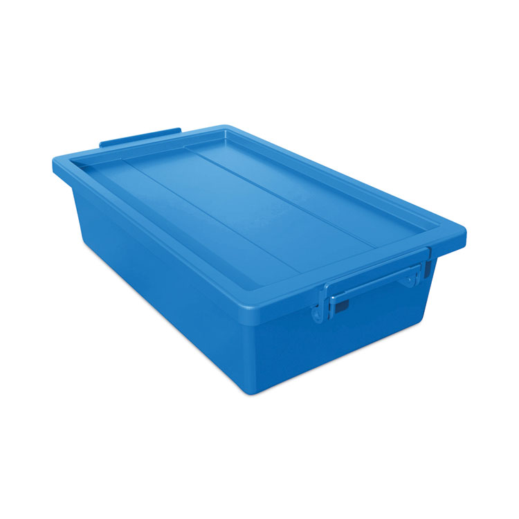 deflecto Little Artist Antimicrobial 2.5 Qt Tote, Blue (DEF39513BLU)