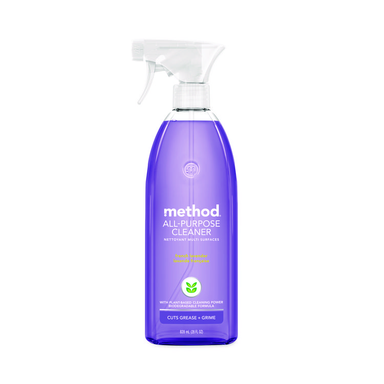 Method All Surface Cleaner, French Lavender, 28 oz Spray Bottle, 8/Carton (MTH00005CT)