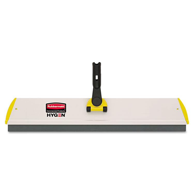 GE HYGEN Quick Connect S-S Frame, Squeegee, 24w x 4 1/2d, Aluminum, Yellow (RCPQ570)