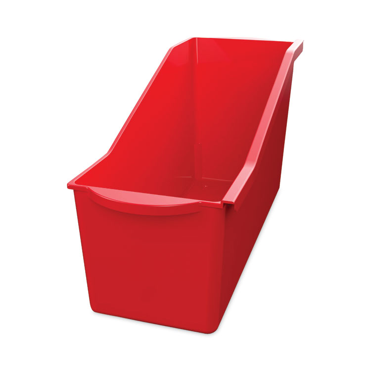 deflecto Antimicrobial Book Bin, 14.2 x 5.34 x 7.35, Red (DEF39508RED)