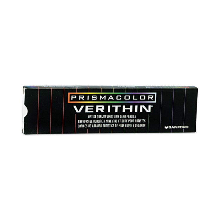 Prismacolor Verithin Dual-Ended Two-Color Pencils, 2 mm, Blue/Red Lead, Blue/Red Barrel, Dozen (SAN02456)
