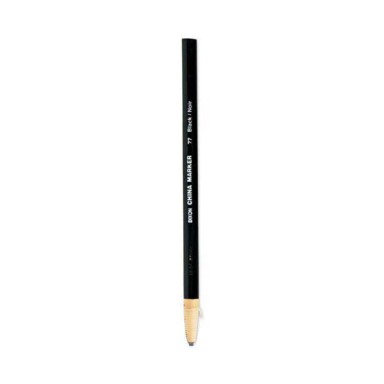 Dixon China Marker, Black, Dozen (DIX00077)